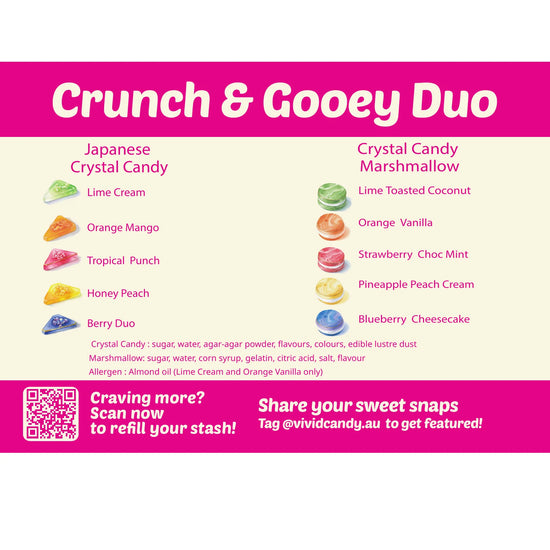 Crunch & Gooey Duo – Crystal Candy + Marshmallow (10 pcs)