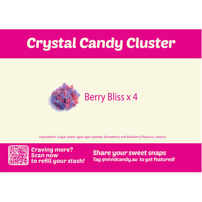 Berry Bliss Crystal Clusters (Strawberry + Blueberry)