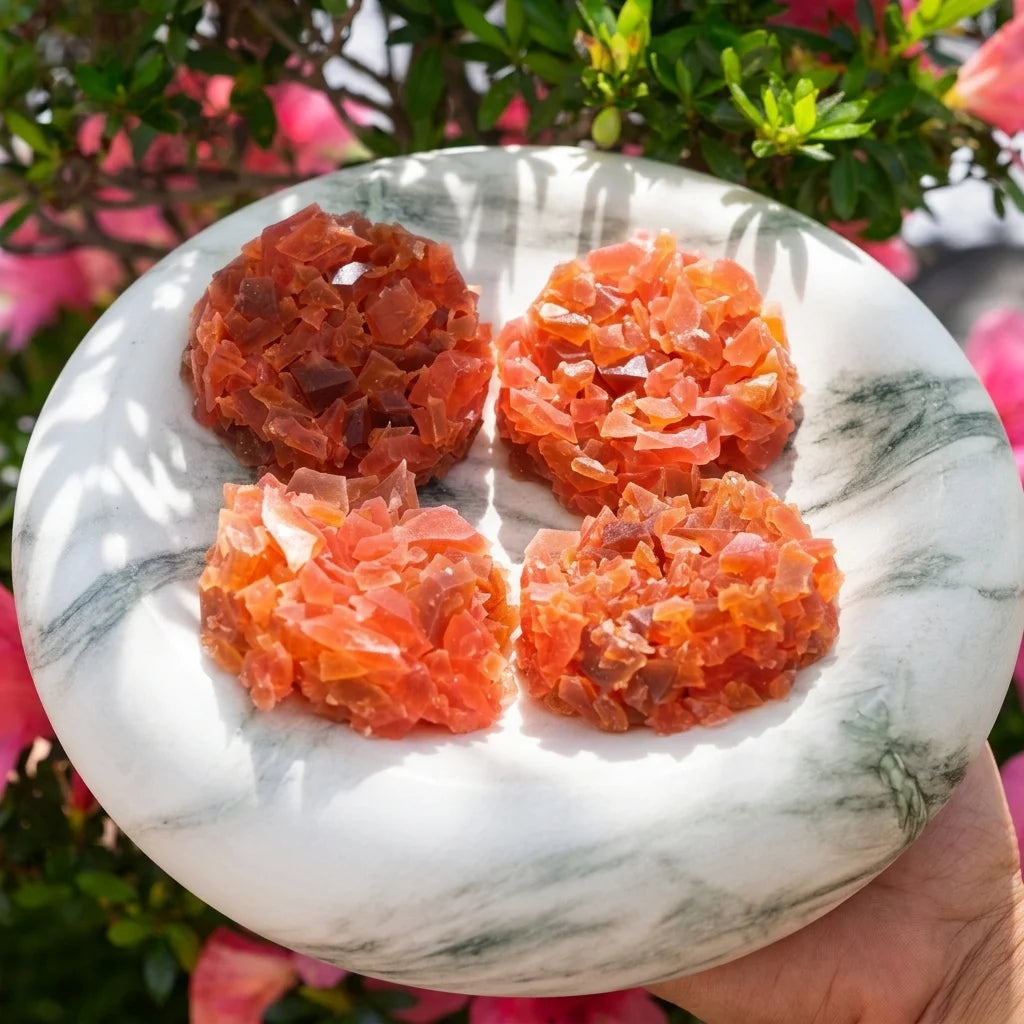 Crystal Candy clusters with mixed berry and cola flavours in red and brown