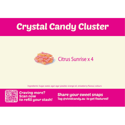 Citrus Sunrise Crystal Clusters (Strawberry + Orange)