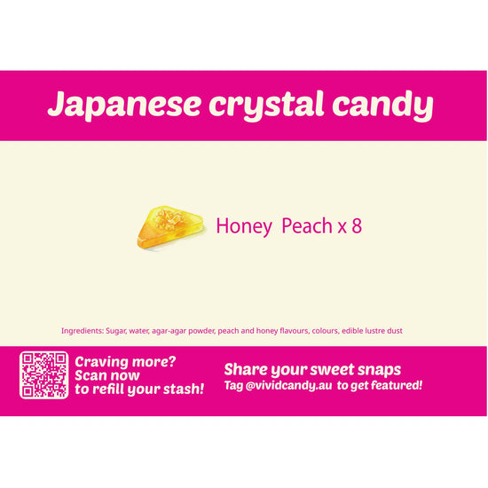 Japanese Crystal Candy - Honey Peach