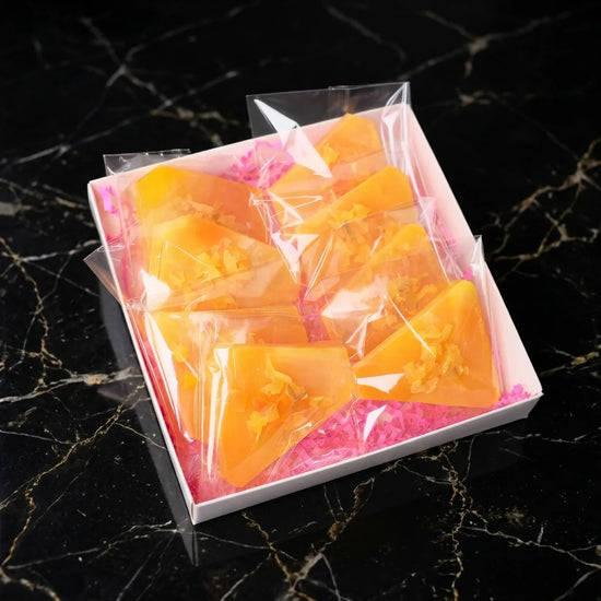 Honey Peach crystal candy in the box without lid