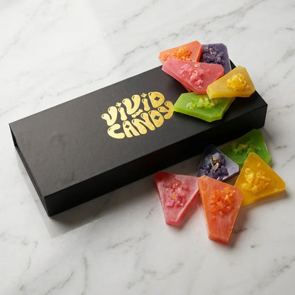 Custom printed Variety crystal candy  gift box sleeve