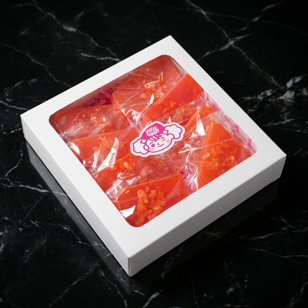 Mango Orange crystal candy with package