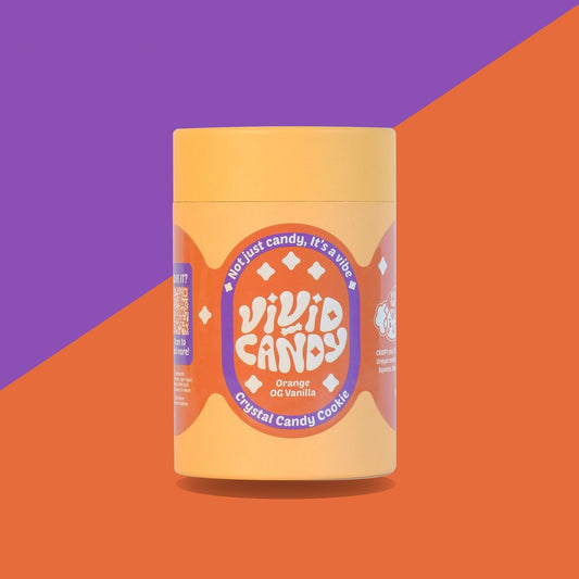 Orange OG Vanilla Crystal Candy gift box – citrus shell with smooth vanilla marshmallow and gooey center