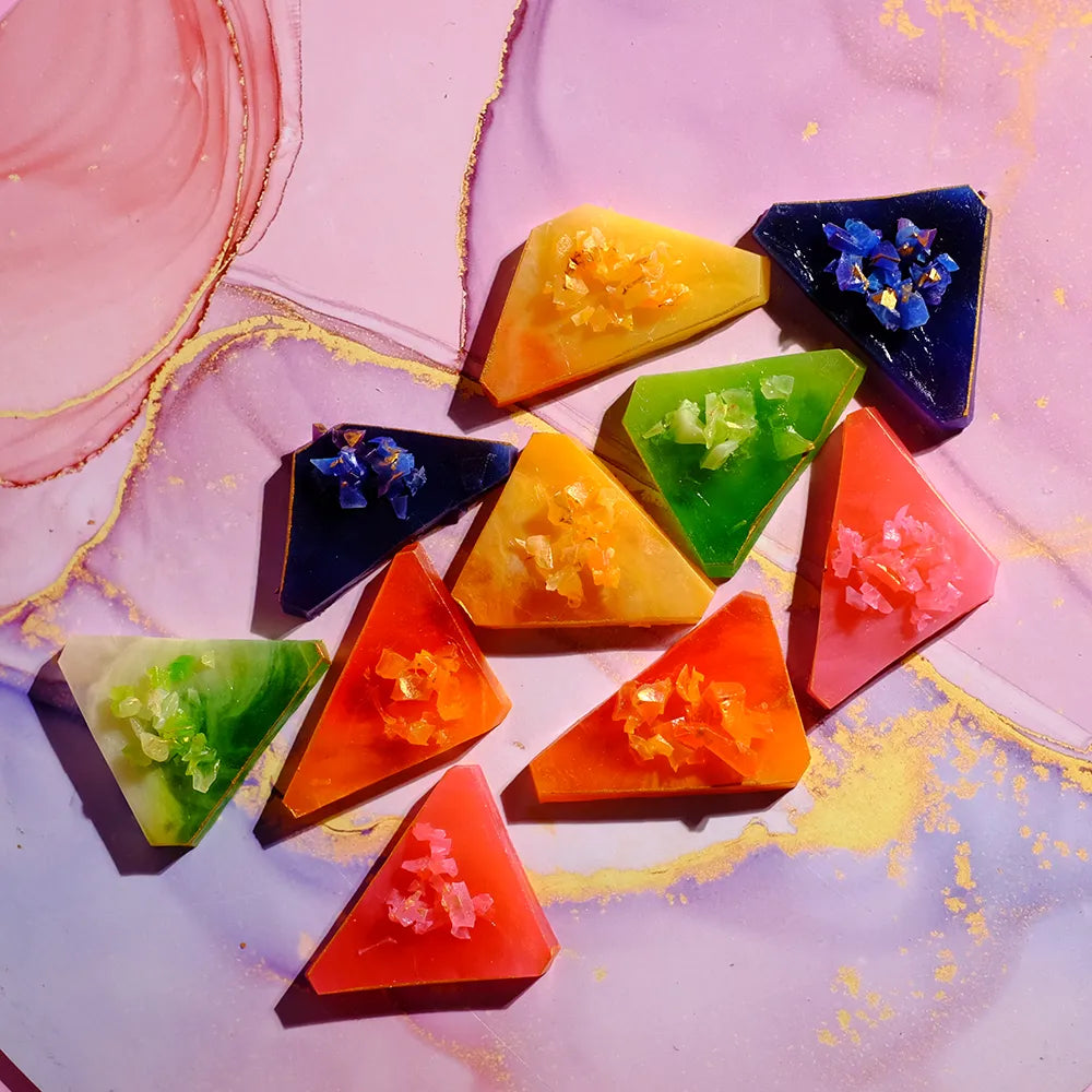 Top-angle Variety Pack kohakutou, assorted colours arranged in a flat lay.