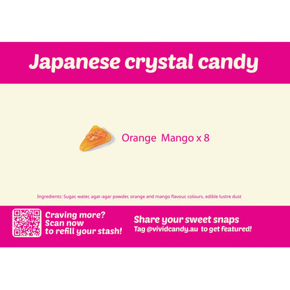 Japanese Crystal Candy - Orange Mango